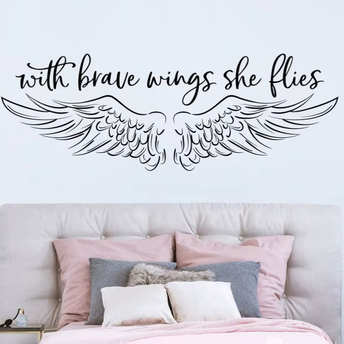 Sticker mural ailes d'ange