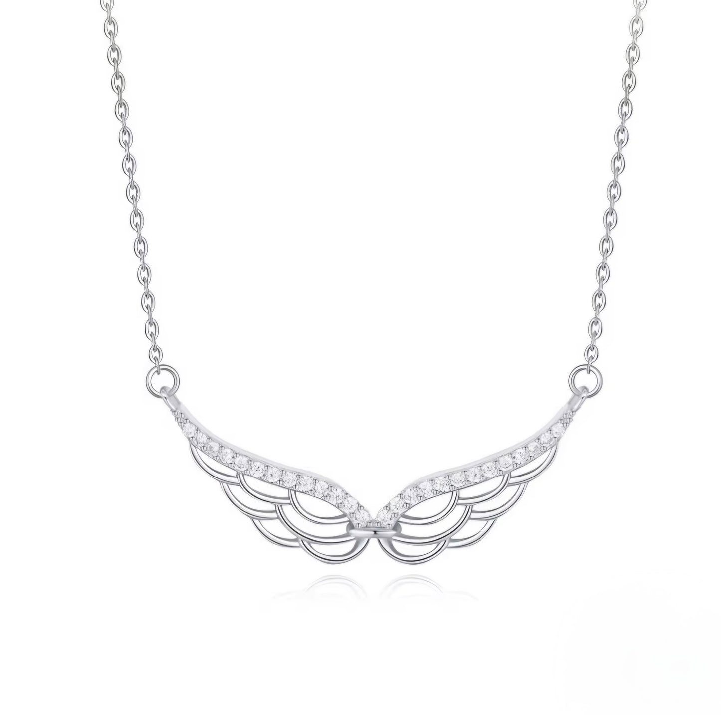 Collier Ailes d'Ange Femme en Argent