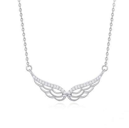 Collier Ailes d'Ange Femme en Argent