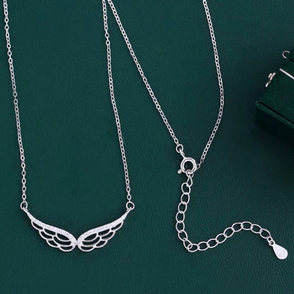 Collier Ailes d'Ange Femme en Argent