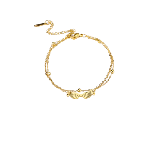 Bracelet Ailes d'Ange Chic en Acier Inox