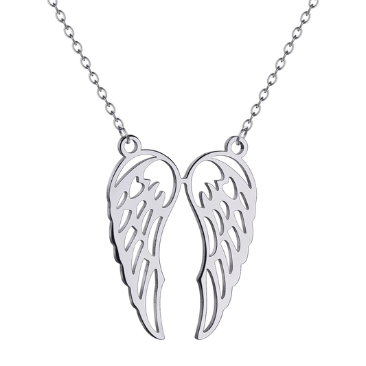 Collier Ailes d'Ange Élégant Argent
