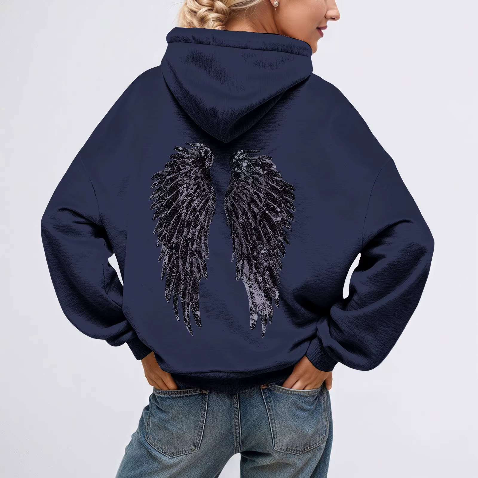 Pull Ailes d'Ange Bleu Marine