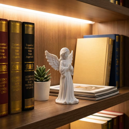 Statue Ange Protecteur posé sur une étagère