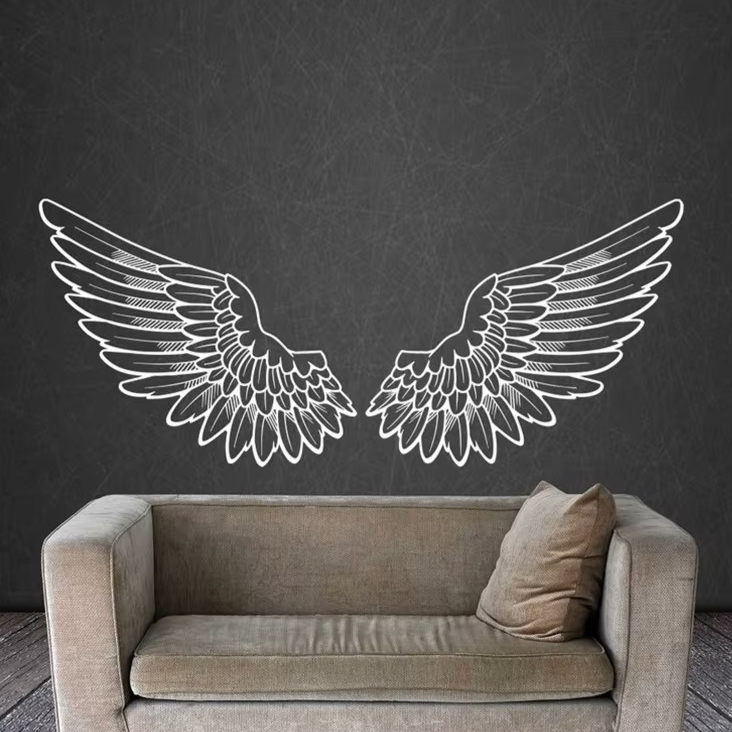 Sticker Mural Ailes d'Ange Stylisées